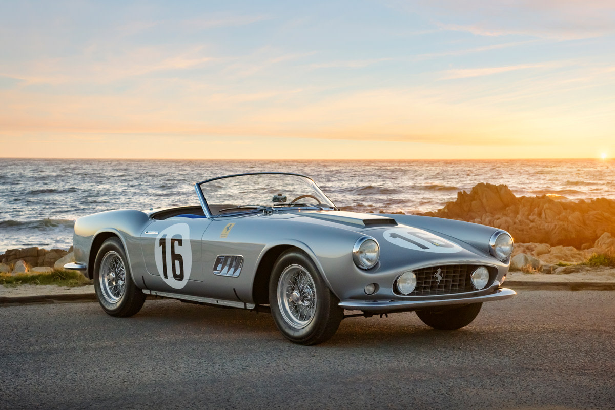 Coveted Ferrari 250 GT LWB California Spider Competizione up for sale at 2025 Amelia Auction