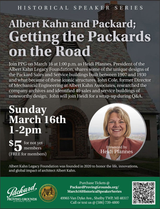 Historical Speaker Series at Packard Proving Grounds talks Albert Kahn and Packard