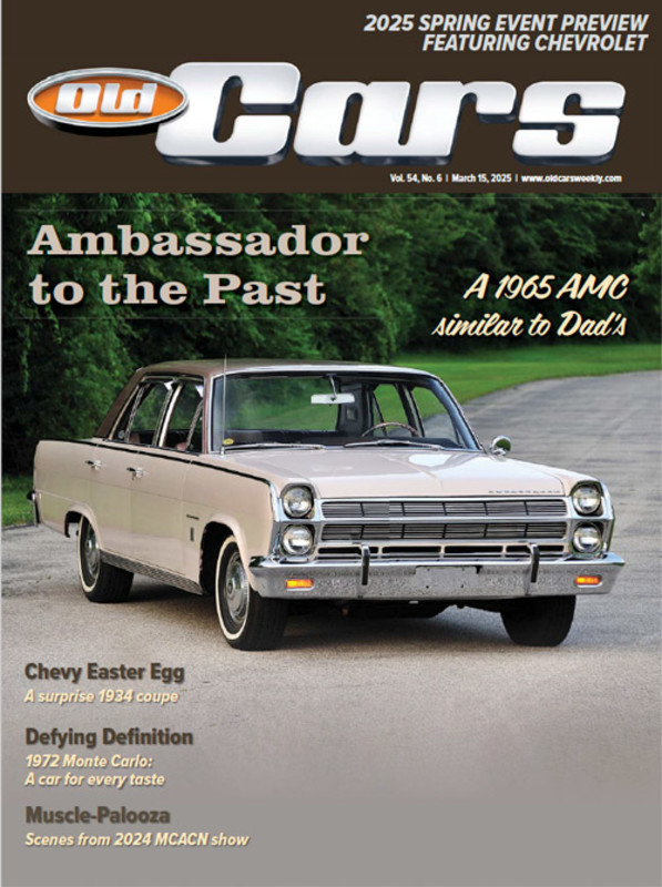 A sneak peek of what's inside the March 15, 2025 issue of Old Cars