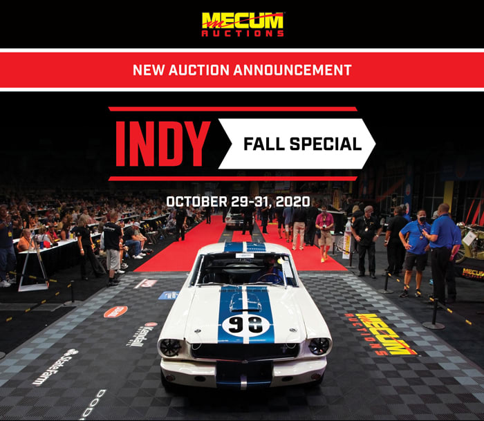 Mecum returns to Indy on October 29-31 - Old Cars Weekly