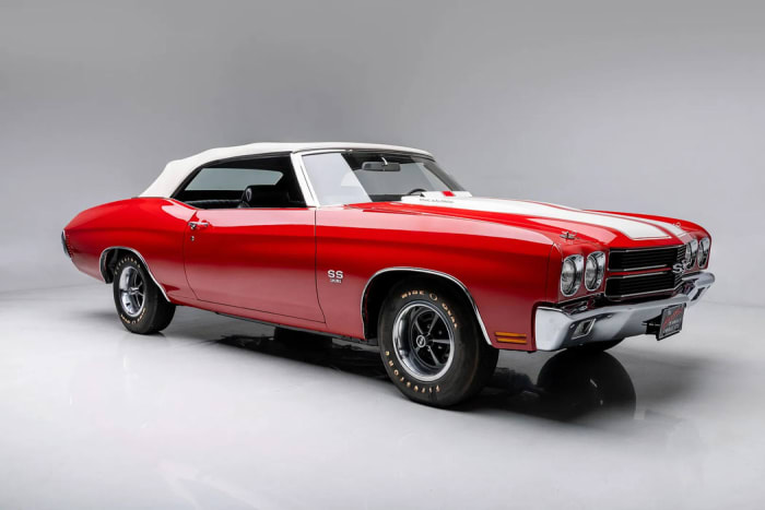 クランベリーレッド 1970 Chevelle SS 396 コンバーチブル