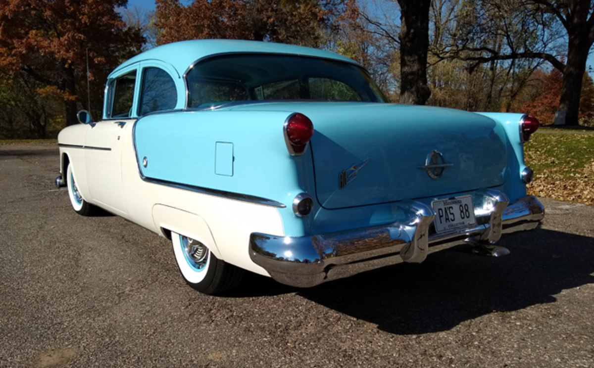 A thorough and speedy restoration took this 1954 Oldsmobile Super 88 down to its bare body shell and frame and back to like-new condition in nine months.