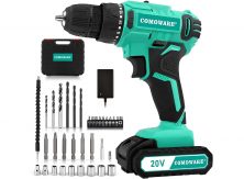 Bielmeier 20V Max Cordless Drill Set, Power Drill Kit with Lithium-Ion and charger,3/8 Inches Keyless Chuck, Electric Drill with Variable Speed, LED