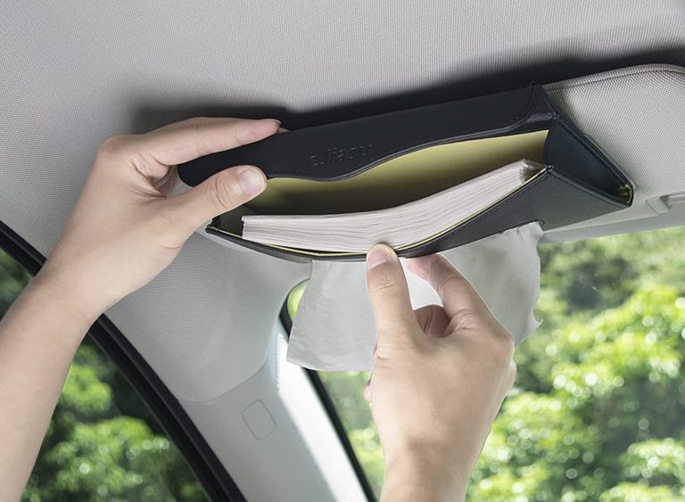  Car Tissue Holder, Car Visor Tissue Holder, Perfect Solid Color Auto  Tissue Box, Tissue case Holder for car (Black) : Automotive
