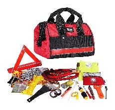  STDY Car Roadside Emergency Kit, Vehicle Truck Safety Road Side  Assistance Kits Auto Accessory, with Jumper Cables, First Aid Kit, Tow  Rope, Reflective Triangle, Tire Pressure Gauge, etc : Automotive